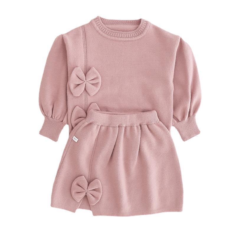 Baby Girl Bow-knot Cute Dress Infant Two Piece Set Princess Dress