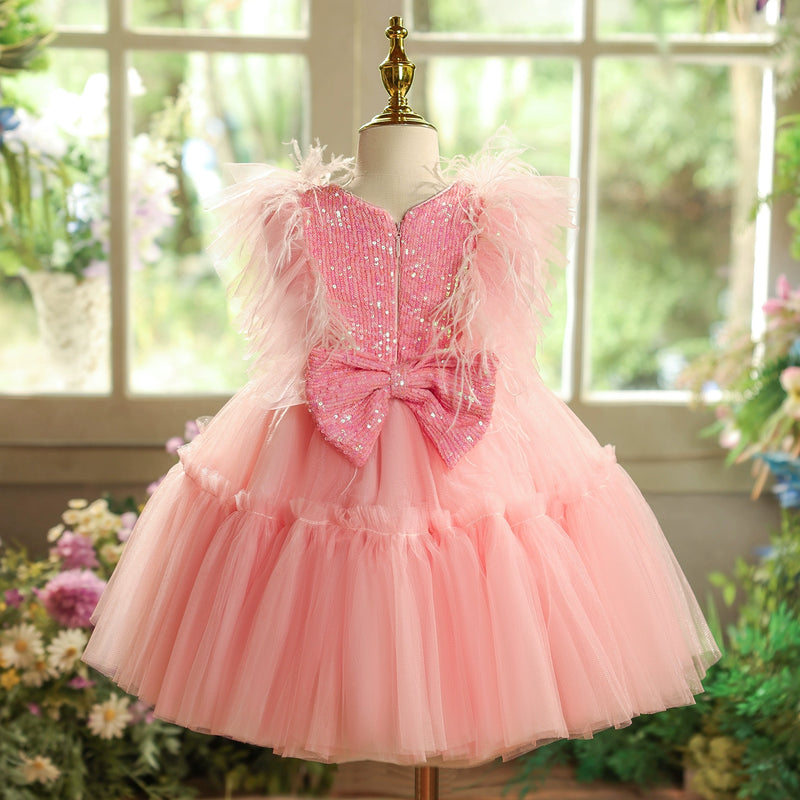 Children's Party Dresses Girl Birthday Princess Dresses Flower Girl Sequin Dresses