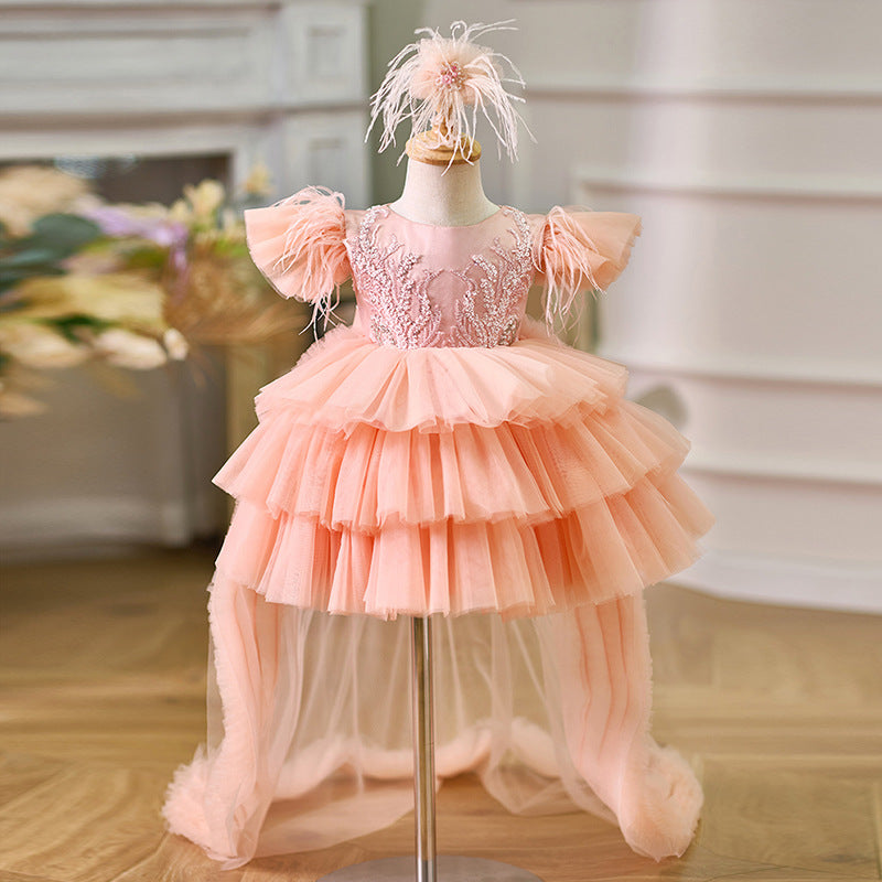 birthday dresses nearby Girl Birthday Dresses Girl Party Dresses, Pink / 1-2 Years (90cm)