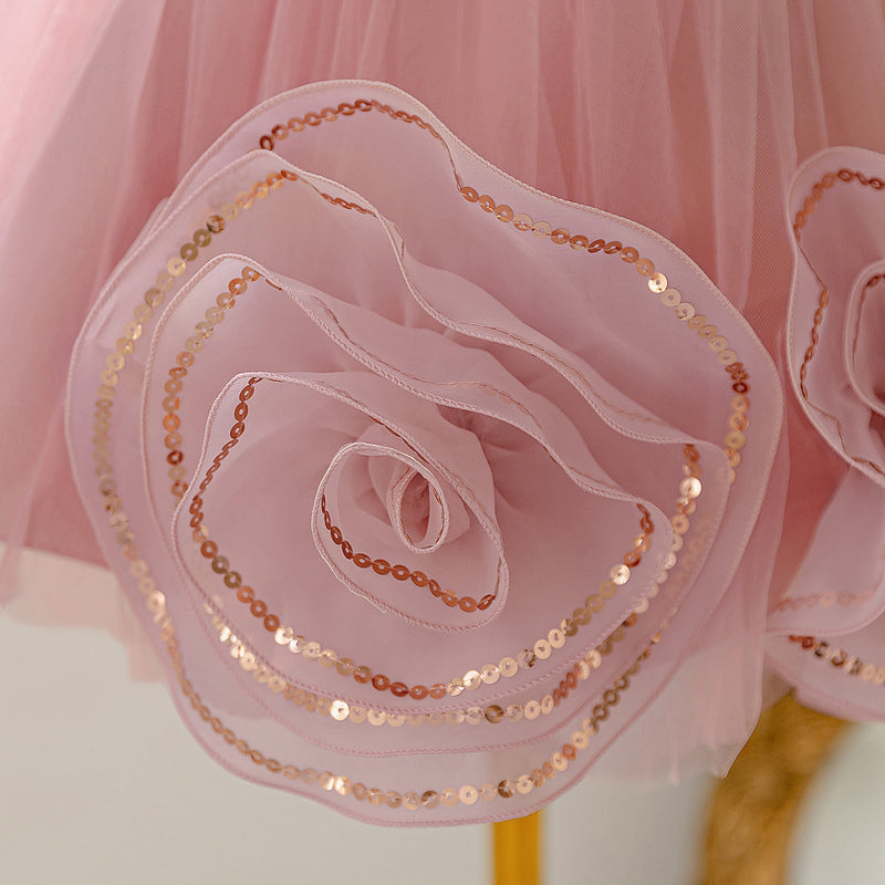 Children's Birthday Dress Girl's Puffy Dress Flower Girl Wedding Princess Dress