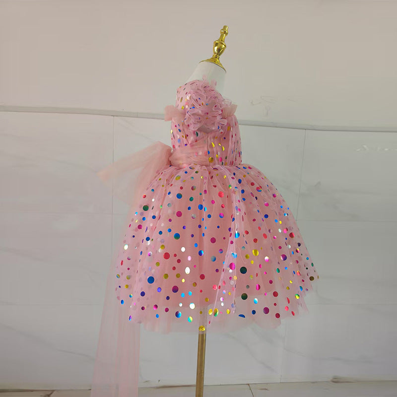 New Children's Birthday Princess Dress Girls Communion Dress