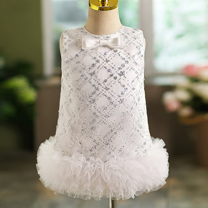 Flower Girl Dresses - Cute Baby Girl First Communion Dresses Toddler Birthday Party Dresses, White / 0-1 Year (80cm) Flower Girl Dresses - Cute Baby Girl First Communion Dresses Toddler Birthday Party Dresses, White / 0-1 Year (80cm)