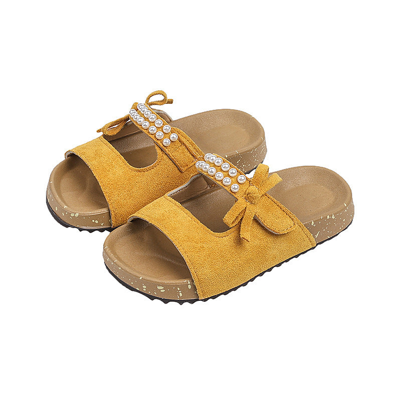 Summer New Girls Fashion Pearl Princess Shoes Sandals