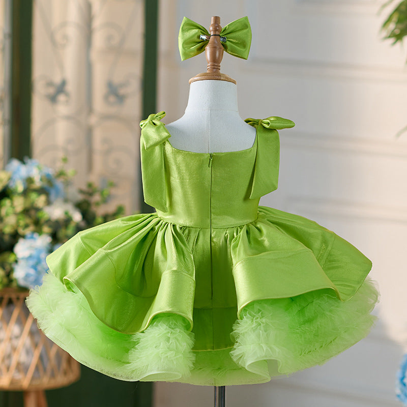 Elegant Baby Girl First Communion Dress Toddler Birthday Princess Dress