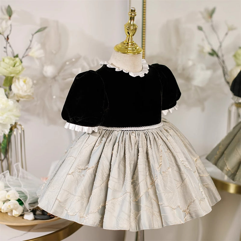 Cute Baby Girl Pageant Dress Toddler First Birthday Party Princess Dress