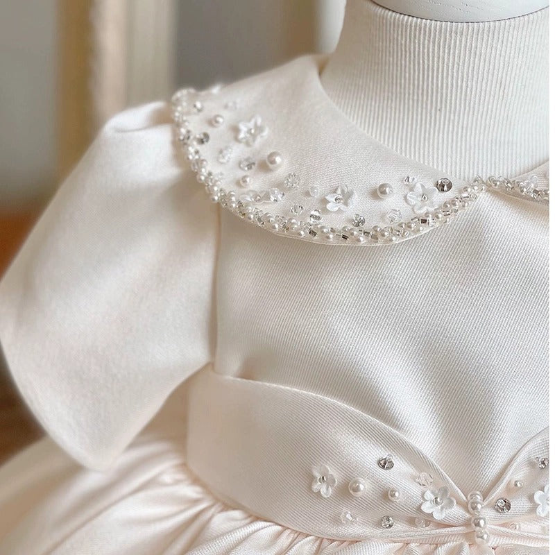 Girls First Communion Dress Children's Birthday Princess Dress Flower Girl Puff Dress