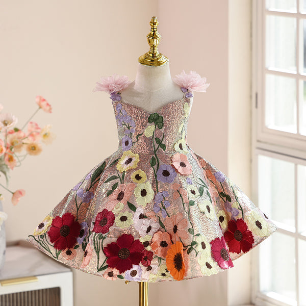 Girls' Birthday Dress Children's Christmas Princess Dress Flower Girl Dress