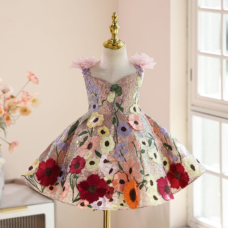 Girls' Birthday Dress Children's Christmas Princess Dress Flower Girl Dress