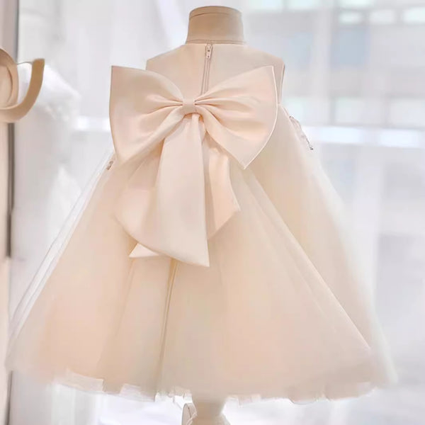 Elegant Baby White Sequin Princess Dress Toddler Pageant Dresses