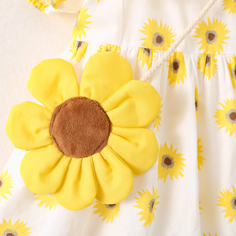 cute sunflower dress Sunflower Dress, Yellow Tutu Dress, Baby Tutu, Girl Sunflower Flower Girl Dress, Birthday Dress, Ready to Ship
