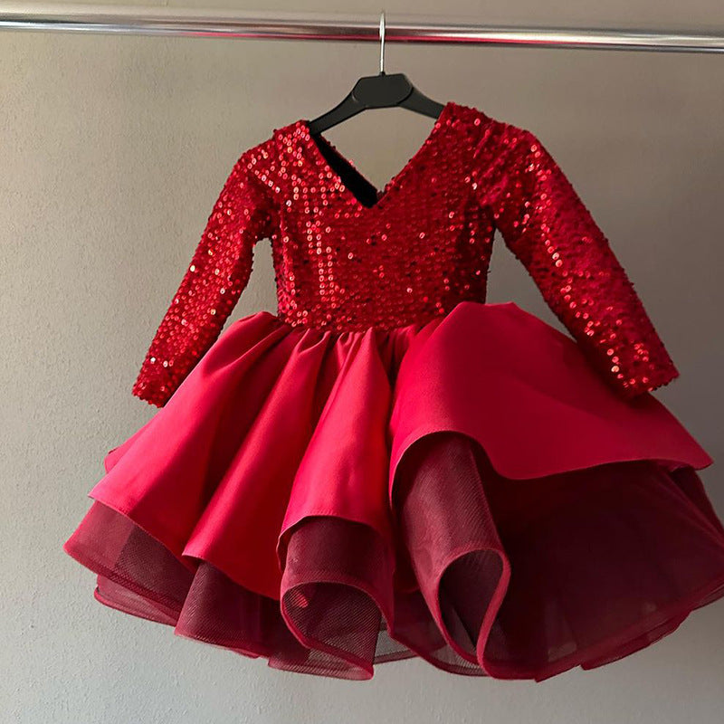 girls long sleeve christmas dress Amazon.com: LuckyShe Girls Christmas Dresses A-Line Long Sleeve Print Button Decor Holiday Casual Party Dress for Kids,#1 Green and Black Plaid,6 Years: Clothing, Shoes & Jewelry