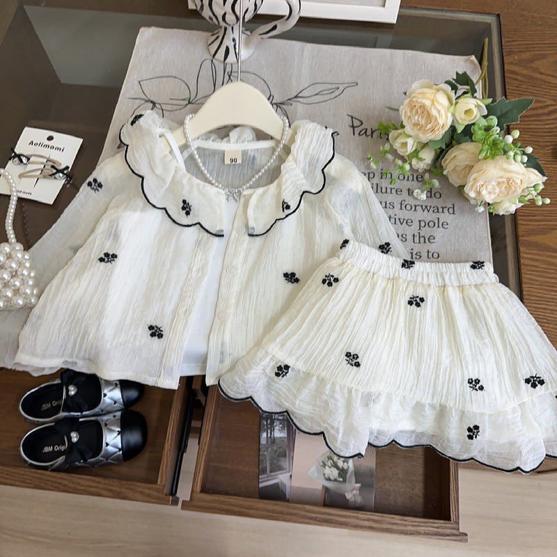 Girls Casual Suits Summer Baby Girls Cute Three Piece Suit