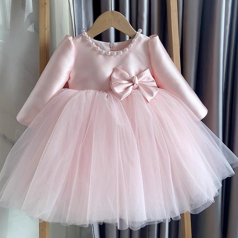 Baby Girl Pink Dress Flower Girl Wedding Dress Princess Dress