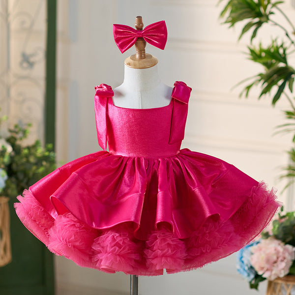Elegant Baby Girl First Communion Dress Toddler Birthday Pageant Dresses