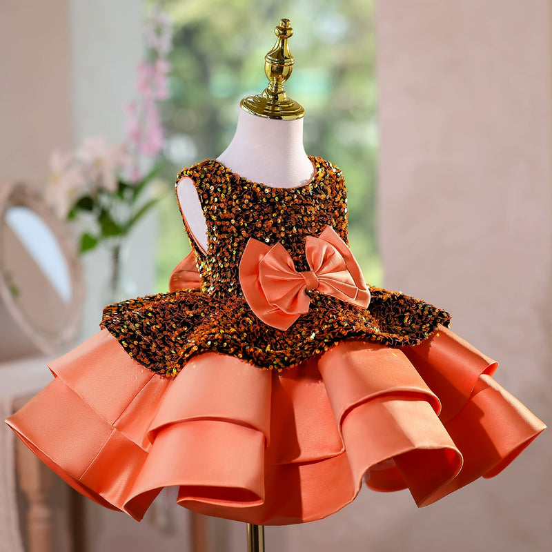 Baby Birthday Dress Children's Sequin Princess Dress Girls Christmas Dress
