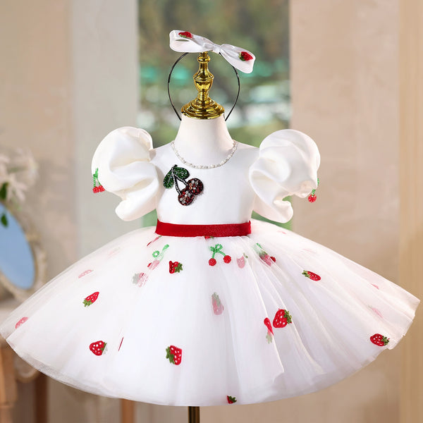 Girls' Birthday Princess Dress Flower Girl Wedding Dress Girls' Communion Dress