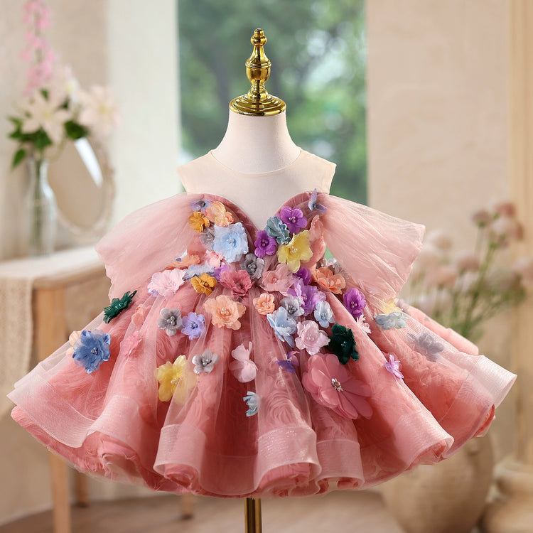 Girls' Elegant Toddler Ball Gowns Princess Dress Flower Girl Wedding Dress