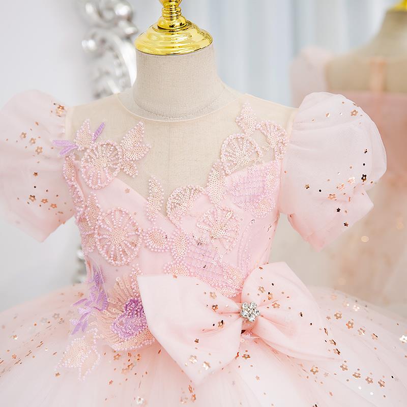 Baby Girl and Toddler Sequins Birthday Prom Dress Princess Dress