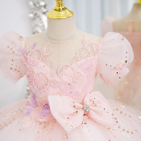 Baby Girl and Toddler Sequins Birthday Prom Dress Princess Dress – marryshe