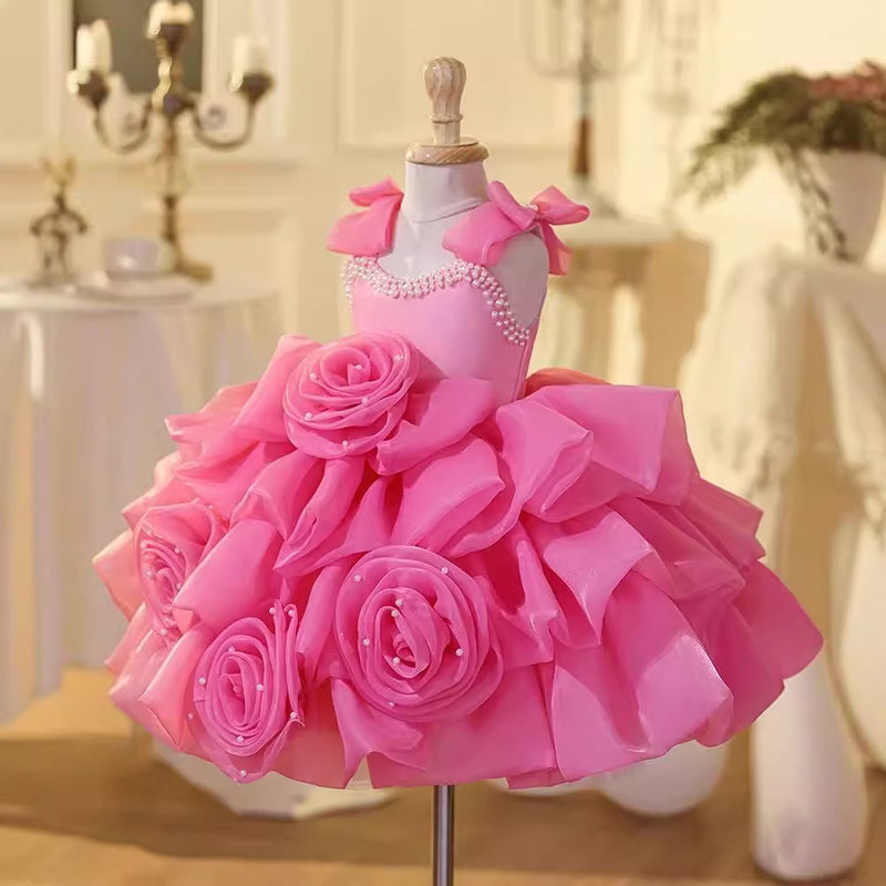 Girls Princess Dress Flower Girl Dress Performance Costume – marryshe Girls Princess Dress Flower Girl Dress Performance Costume – marryshe