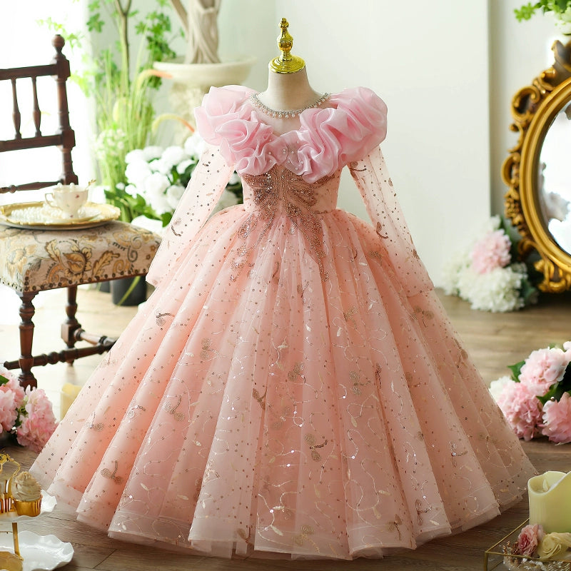 girls princess dress Elegant Baby Girl Princess Dress Toddler Party Dress Girls Puffy Birthday Princess Dress