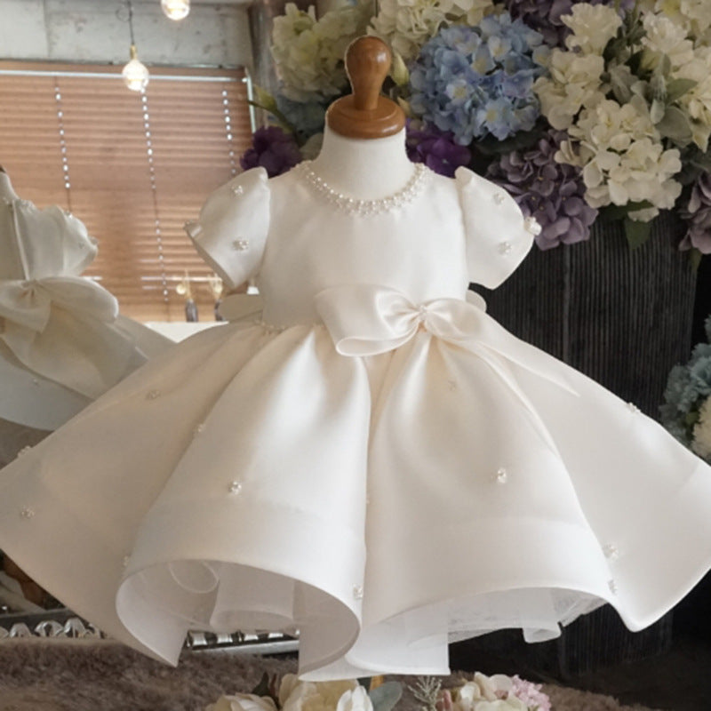 Cute Baby Girl White Pageant Dress Toddler Girls Christening Dresses marryshe Cute Baby Girl White Pageant Dress Toddler Girls Christening Dresses marryshe
