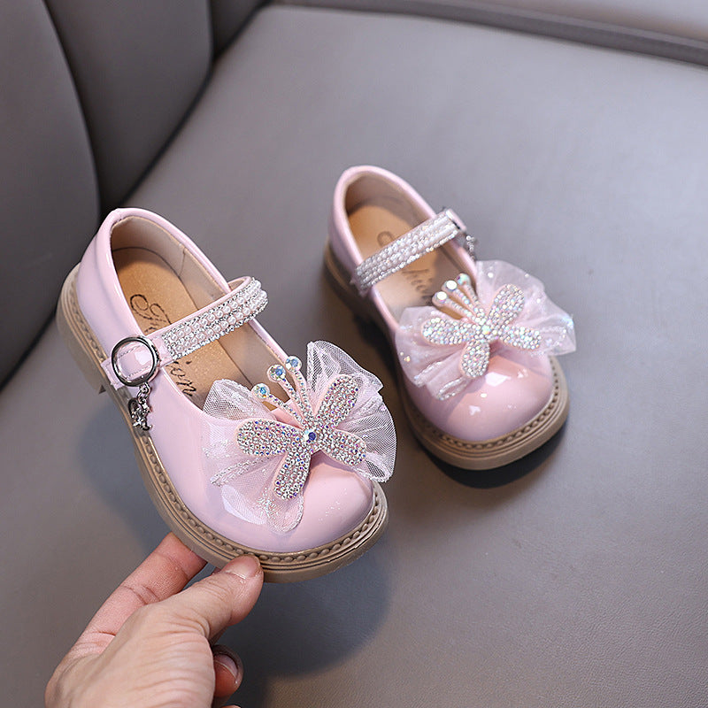 New Baby Girl Rhinestone Princess Shoes