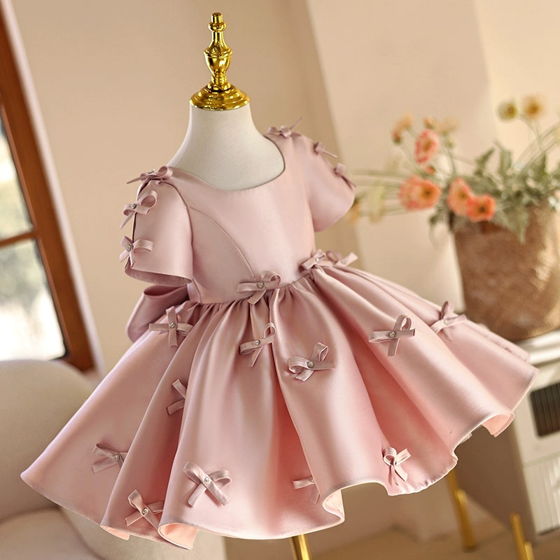 Girls Birthday Princess Dress Girls Pink Party Dress