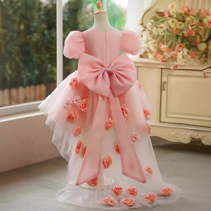 Elegant Baby Girl Flower Girl Dress Toddler First Birthday Party Princess Dress