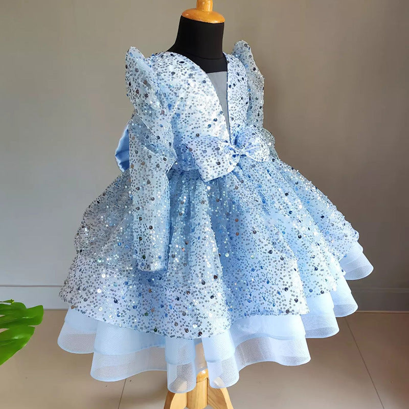 Children's Birthday Party Puffy Dress Flower Girl Wedding Princess Dress
