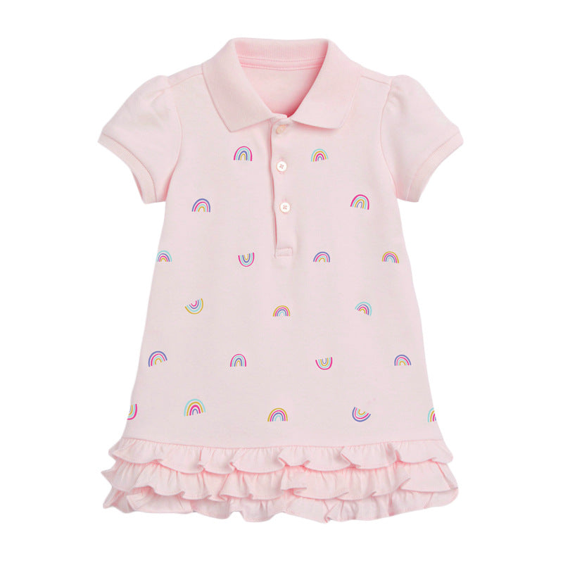 New Summer Cotton Girls Princess Dress