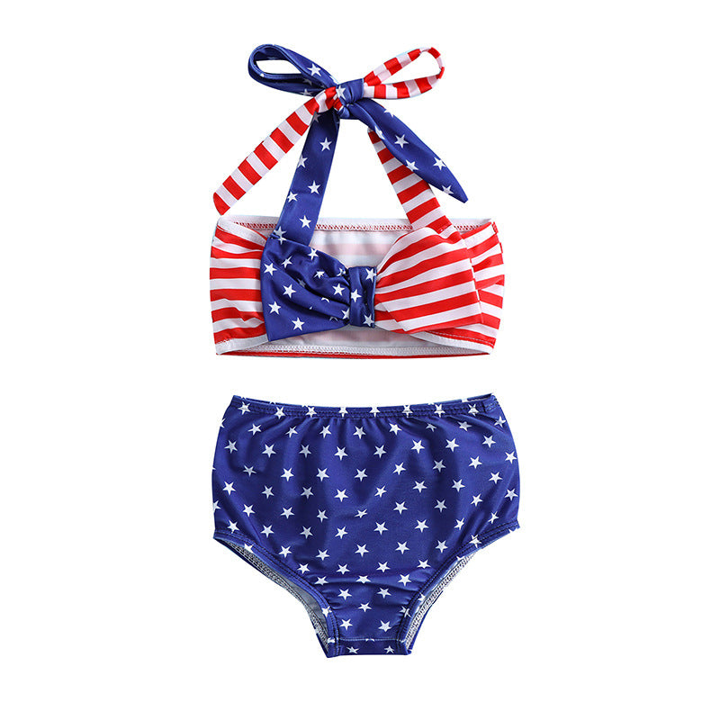 Girls Summer Bow Mermaid Swimsuit