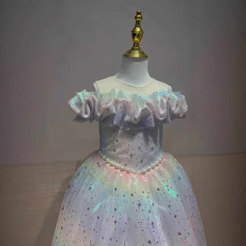 Girls Pageant Dress Girl Sequin Birthday Princess Dress