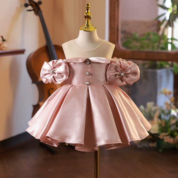 Girls Cute Birthday Princess Dress Flower Girl Wedding Dress