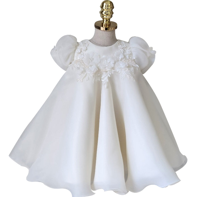 Baby Girl Christening Dress Flower Wedding Princess Dress