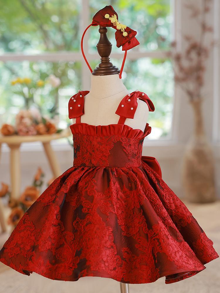 Cute Baby Girl Embroidery Dress Toddler Birthday  Communion Princess Dress