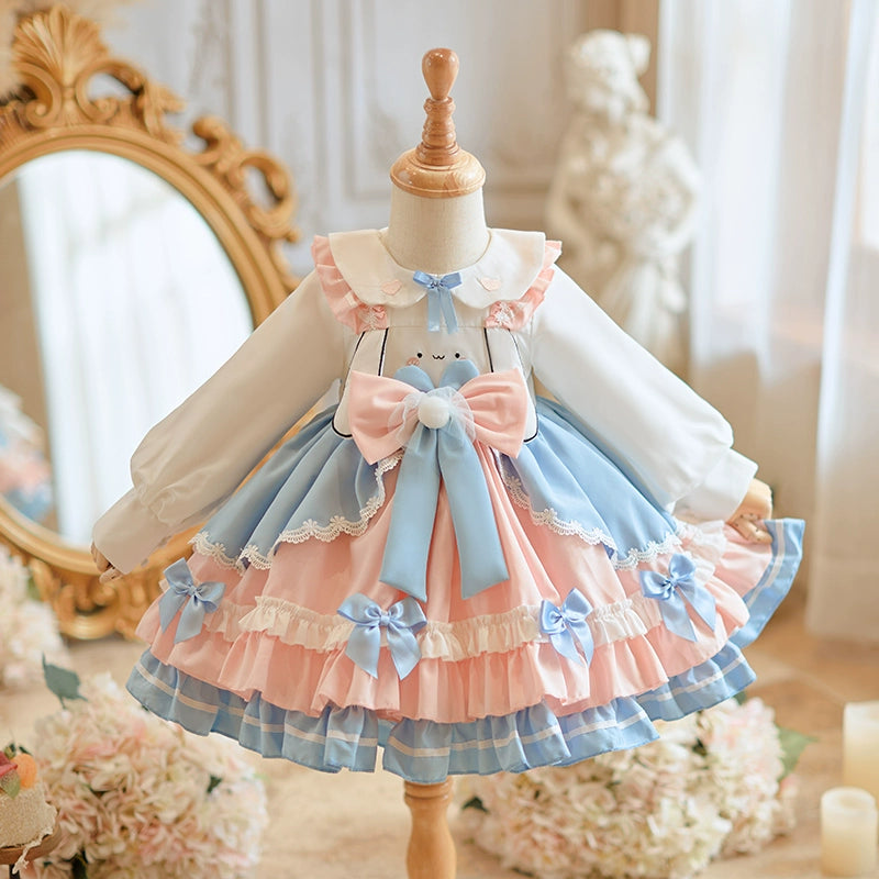 Short Pastel Lolita Dress Kids Girls Lolita Princess Dress Birthday Performance Dress Halloween Prin Marryshe Short Pastel Lolita Dress Kids Girls Lolita Princess Dress Birthday Performance Dress Halloween Prin Marryshe