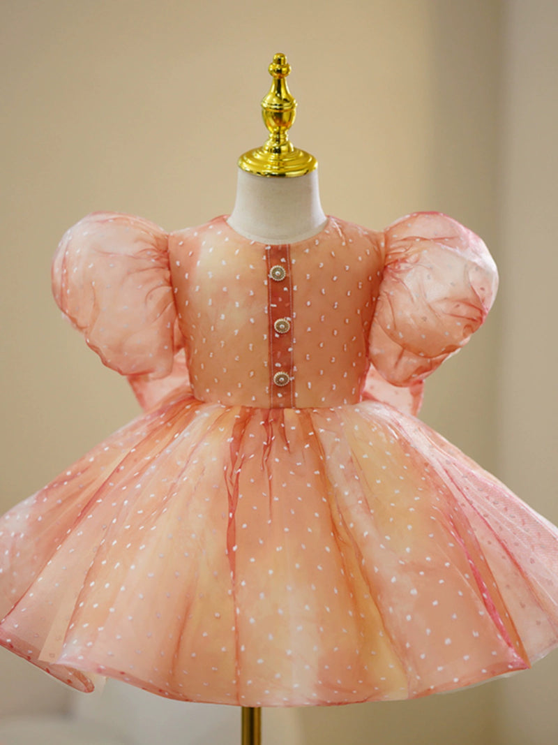 Baby Cute Girl Puffy Fairy Tale Style Dress Toddler Birthday Party Princess Dress