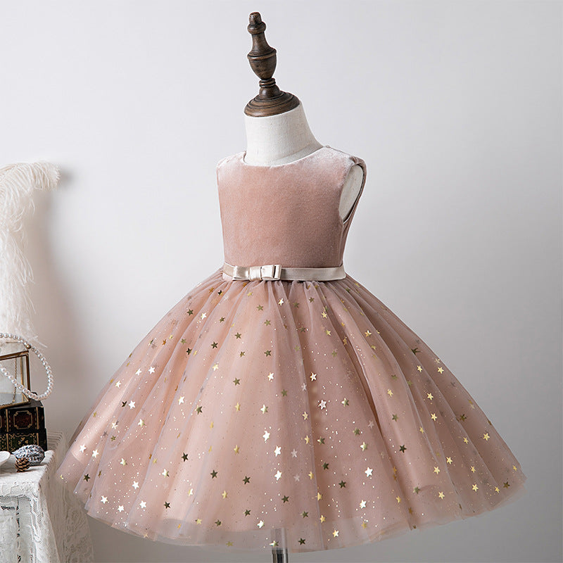 Elegant Baby Christening Dresses Toddler Sequin Dress