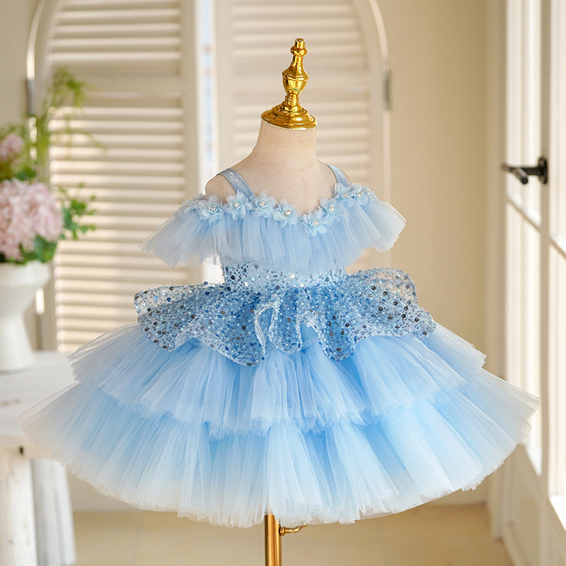 Children's Birthday Dresses Girls Party Puffy Princess Dress