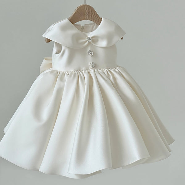 Baby Girl Communion Dress Girl Birthday Princess Dress Flower Girl Puff Dress