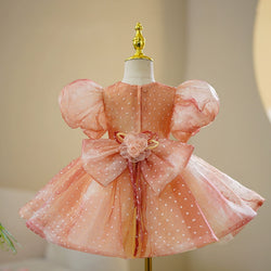 Baby Cute Girl Puffy Fairy Tale Style Dress Toddler Birthday Party Princess Dress