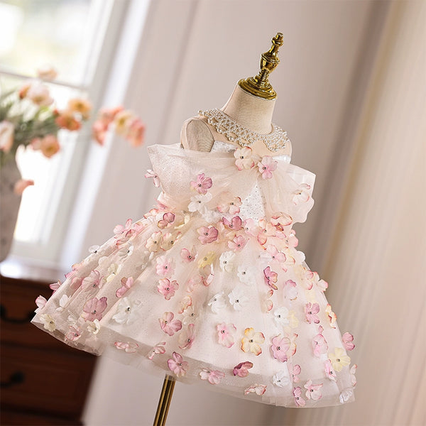 Girls Elegant Birthday Party Dress Flower Girl Wedding Dress