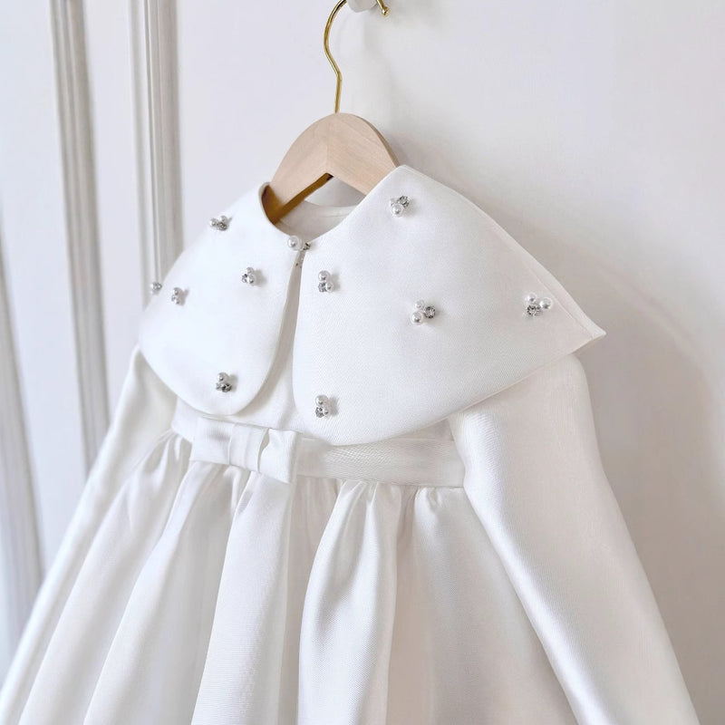 Girls Birthday Dress Long Sleeve Flower Girl Wedding Dress Princess Dress