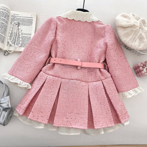 Girls' Winter Warm Sequined Coat