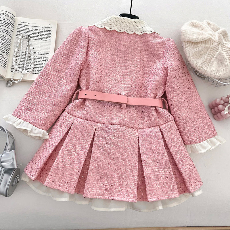 Girls' Winter Warm Sequined Coat