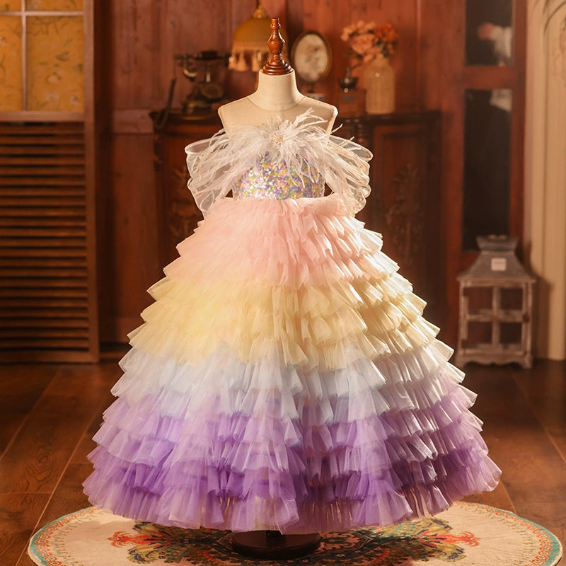 Elegant Baby Girl Prom Dress Toddler Pageant Dresses, Dress / 5-6 Years (130cm) Elegant Baby Girl Prom Dress Toddler Pageant Dresses, Dress / 5-6 Years (130cm)