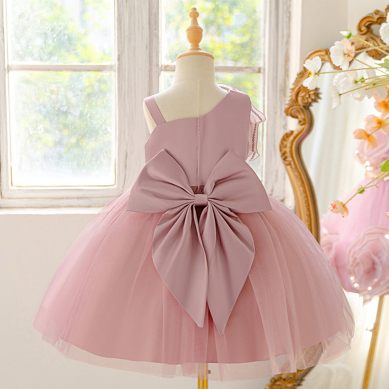 Children's Birthday Dress Girl's Puffy Dress Flower Girl Wedding Princess Dress