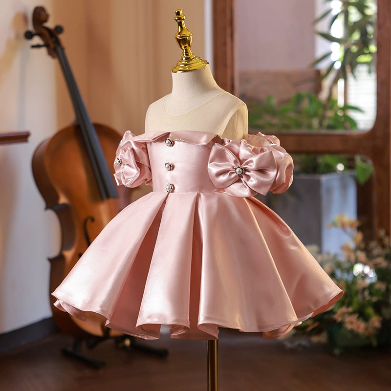Girls Cute Birthday Princess Dress Flower Girl Wedding Dress