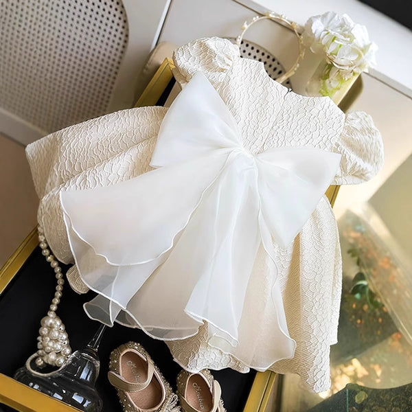 Girls Communion Dress Flower Girl White Princess Dress